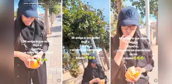 Latina en España se lleva amarga sorpresa al comer fruta: "No todas las mandarinas son comestibles" Latina en España se lleva amarga sorpresa al comer fruta: "No todas las mandarinas son comestibles"