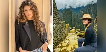 Stephania Duque, actriz colombiana de 'Rigo' visita el Perú y queda encantada con Machupicchu