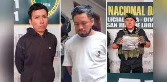 SJL: capturan a delincuentes que usaban arma de la PNP para robar en buses de transporte público