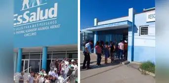 Chiclayo: decenas de asegurados forman colas en los exteriores de EsSalud Chiclayo: decenas de asegurados forman colas en los exteriores de EsSalud