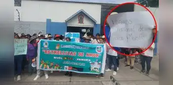 Padres protestan por falta de profesores en colegio de Arequipa: niños aún no empiezan el año escolar Padres protestan por falta de profesores en colegio de Arequipa: niños aún no empiezan el año escolar