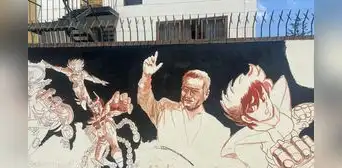 Vecino pinta mural de Caballeros del Zodiaco en su casa y Municipalidad de San Borja pide sus descargos