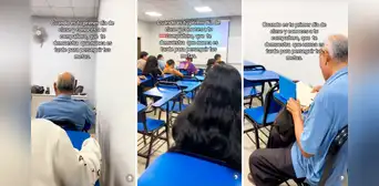 Adulto mayor en Perú va a su primer día de clases en universidad e inspira a jóvenes: “Nunca es tarde”