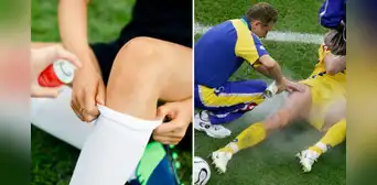 ¿Cuáles son los componentes del spray que le echan a los futbolistas para aliviar su dolor tras una falta?