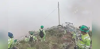 Dinamitan otras dos torres de alta tensión en una mina de Pataz, pese a emergencia Dinamitan otras dos torres de alta tensión en una mina de Pataz, pese a emergencia