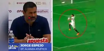 DT de Alianza Atlético y su duro mensaje tras penal no cobrado ante la 'U': "Con otra camiseta lo chequeaban"