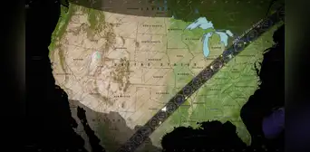 Mapa interactivo de la NASA muestra el recorrido del eclipse solar total del 8 de abril Mapa interactivo de la NASA muestra el recorrido del eclipse solar total del 8 de abril
