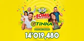 La Tinka EN VIVO: resultados y sorteo de hoy, 7 de abril de 2024 La Tinka EN VIVO: resultados y sorteo de hoy, 7 de abril de 2024