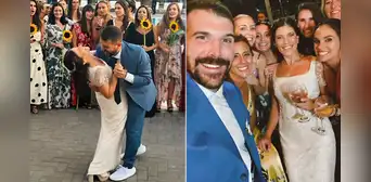 José Peláez contrajo matrimonio con Alejandra de la Flor en romántica boda religiosa