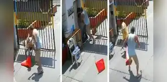 Sujeto golpea brutalmente a vigilante en Santa Anita: vecinos reportan que no es la primera vez Sujeto golpea brutalmente a vigilante en Santa Anita: vecinos reportan que no es la primera vez