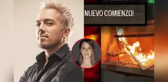 Julián Zucchi quema cuadro que Yiddá Eslava pintó para él y lo publica en redes: "Nuevo comienzo" Julián Zucchi quema cuadro que Yiddá Eslava pintó para él y lo publica en redes: "Nuevo comienzo"