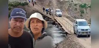 Esposos sorprenden al construir puente en Huancayo en 30 días: hicieron obra por colapso de puente Cunas