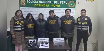 Puno: PNP captura banda delincuencial que asaltaba estudiantes Puno: PNP captura banda delincuencial que asaltaba estudiantes