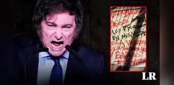 Amenazan a Gobierno de Milei con cartel intimidante: "Vamos a dejar negro a Rosario y Buenos Aires” Amenazan a Gobierno de Milei con cartel intimidante: "Vamos a dejar negro a Rosario y Buenos Aires”