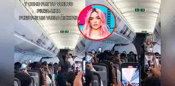 ¡De Piura a Lima al ritmo de Karol G! Pasajeros transforman vuelo en concierto 'Bichota' ¡De Piura a Lima al ritmo de Karol G! Pasajeros transforman vuelo en concierto 'Bichota'