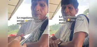 Peruano entristece al ver que lo engañaron con celular ‘maqueta’ y comentan: “Hay que hacer colecta” Peruano entristece al ver que lo engañaron con celular ‘maqueta’ y comentan: “Hay que hacer colecta”