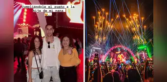 Pablo Sabbag, jugador de Alianza Lima, cumple sueño a hija de su nana y la llevó a concierto de Karol G