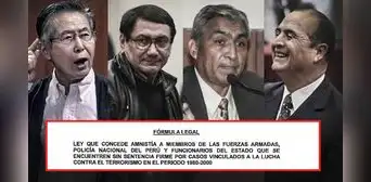 Plantean amnistía para Fujimori, Montesinos y miembros del grupo Colina Plantean amnistía para Fujimori, Montesinos y miembros del grupo Colina