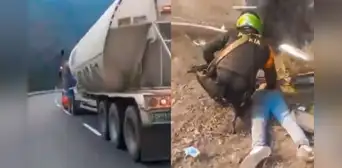 Heroica maniobra de conductor sin frenos evita tragedia en Colombia: camionero se salva de milagro Heroica maniobra de conductor sin frenos evita tragedia en Colombia: camionero se salva de milagro