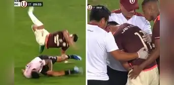 Terrible lesión del 'Tunche': a Rivera se le salió el hombro y salió llorando en el Universitario vs Boys Terrible lesión del 'Tunche': a Rivera se le salió el hombro y salió llorando en el Universitario vs Boys