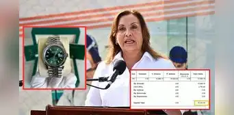 Dina Boluarte: revelan boletas y precios oficiales de la pulsera y Rolex que le "prestó" Oscorima