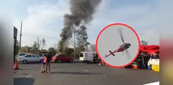 Helicóptero cae en Coyoacán: imágenes revelan cómo habría sido el accidente en CDMX
