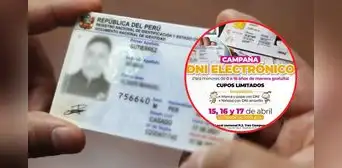 Reniec brinda DNI electrónico GRATIS HOY, 18 de abril: ¿en qué distrito y a quiénes se dirige? Reniec brinda DNI electrónico GRATIS HOY, 18 de abril: ¿en qué distrito y a quiénes se dirige?
