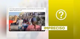 Video no muestra agresión a mujer palestina por colonos israelíes en 2024