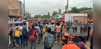 Tensión en Iquitos: policías y manifestantes se enfrentan en medio de protestas por cortes de luz