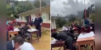 Huánuco: niños reciben clases al aire libre por mal estado de su colegio Huánuco: niños reciben clases al aire libre por mal estado de su colegio