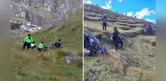 Puno: motociclista muere tras despistarse y caer a un abismo en Macusani