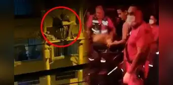 SMP: hombre recibe descarga eléctrica tras trepar poste de alta tensión para atrapar palomas