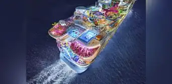 El crucero más grande del mundo está en América: tiene capacidad para 7.600 personas y cuenta con 7 piscinas