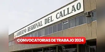 ¿Terminaste la secundaria? Gobierno Regional del Callao ofrece trabajos con sueldos de hasta S/8.000 ¿Terminaste la secundaria? Gobierno Regional del Callao ofrece trabajos con sueldos de hasta S/8.000