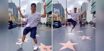 Peruano se luce bailando danza de las tijeras en Hollywood y comentan: “Herencia legendaria”
