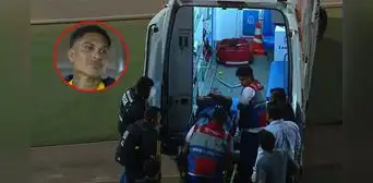 Yotún tuvo que ser retirado del partido en ambulancia y generó preocupación en Paolo Guerrero Yotún tuvo que ser retirado del partido en ambulancia y generó preocupación en Paolo Guerrero