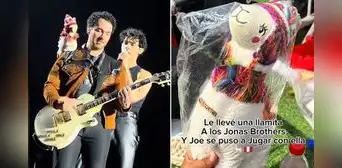Peruana regaló llamita a los Jonas Brothers y cantantes la mostraron en sus conciertos: “Se fue de gira” Peruana regaló llamita a los Jonas Brothers y cantantes la mostraron en sus conciertos: “Se fue de gira”