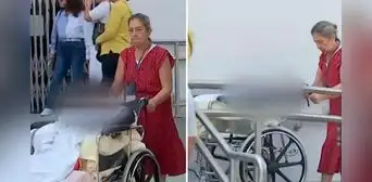 Surco: mujer de 92 años arriesga su vida al llegar en silla de ruedas al Banco de la Nación para reclamar aportes