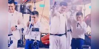 Niño que se viralizó por su talento para la cumbia cantó en concierto de La Única Tropical: “Futuro vocalista”