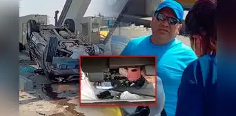 Alcalde de Puente Piedra volcó su camioneta en la Panamericana Norte y se fugó en ambulancia