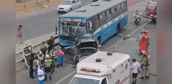 Triple choque en Vía Evitamiento: accidente con bus dejó un fallecido y 28 heridos cerca de Puente Nuevo