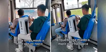 Peruano sorprende al viajar en bus público con su PlayStation 5 y le dicen: “No le quedó para el Uber”