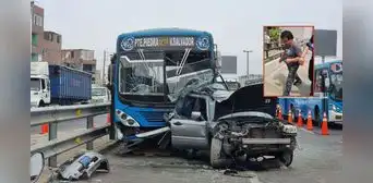 Triple choque en Vía Evitamiento: chofer involucrado en accidente manejaba con la licencia suspendida
