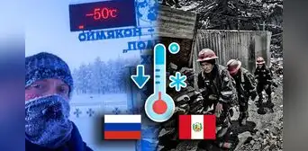 Esta es la abismal diferencia de temperaturas entre La Rinconada de Perú y el lugar más frío del mundo, en Rusia