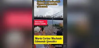 Video no expone marcha a favor de María Corina Machado y Edmundo González en Venezuela Video no expone marcha a favor de María Corina Machado y Edmundo González en Venezuela