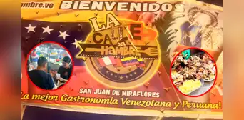 ¿Conoces la Calle del Hambre?: la concurrida avenida en Perú que sorprende con su sabor venezolano