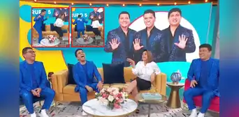 Grupo 5 se presentó en TELEMUNDO y Christian Yaipén puso a bailar a famosa conductora Penélope Menchaca