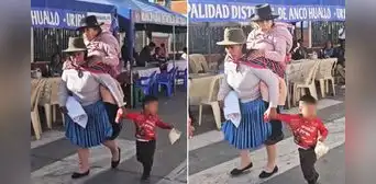 Peruana cargó en la espalda a su madre y conmovedora escena es viral: “Ahora me toca a mí cuidarte, mamá” Peruana cargó en la espalda a su madre y conmovedora escena es viral: “Ahora me toca a mí cuidarte, mamá”