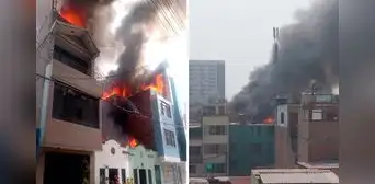 Breña: reportan incendio de grandes proporciones en vivienda de pasaje Nicolini Breña: reportan incendio de grandes proporciones en vivienda de pasaje Nicolini