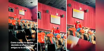Peruano se queda solo en cine tras quedarse dormido en plena película y trabajadores van a despertarlo